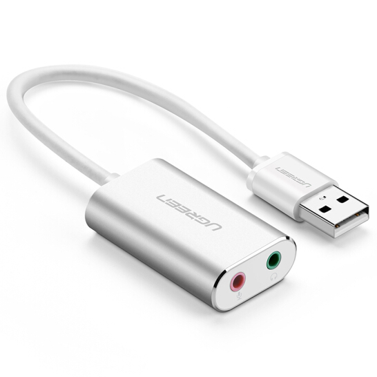 USB Sound Card - Bộ chuyển USB 2.0 ra Cổng 3.5mm Ugreen 30801 
