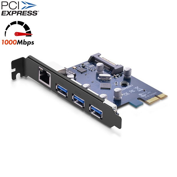 Card mạng PCI Express to Lan và USB 3.0 UGREEN 30775