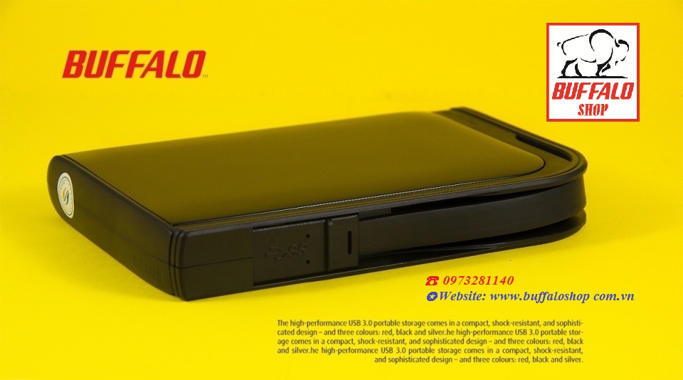 Buffalo MiniStation Extreme HD-PZU3 1TB tuy nhỏ mà có võ